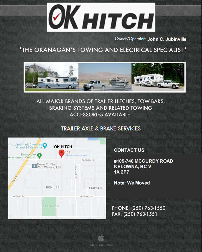 *THE OKANAGAN�S TOWING AND ELECTRICAL SPECIALIST*